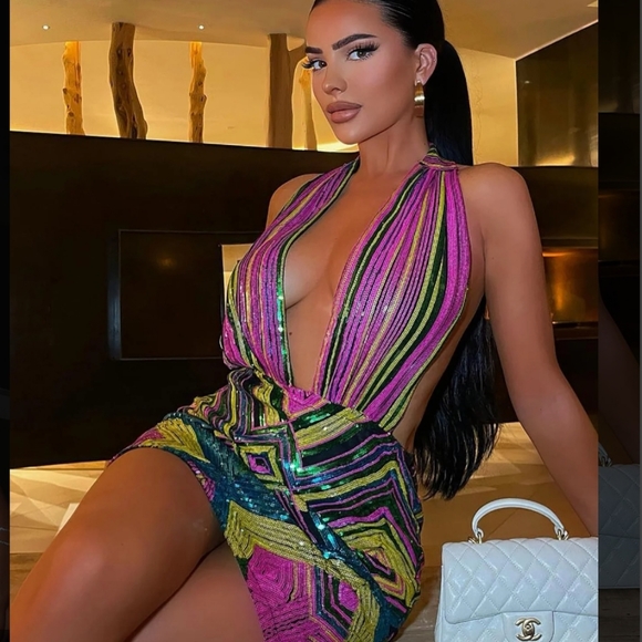 Fashion Nova All Types Sequin Mini Dress - Picture 5 of 5